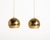 Gold Vintage Swedish Pendant Lamps, 1960s, Set of 2 For Sale - Image 8 of 8