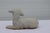 Cast Concrete Laying Lamb Garden Statue For Sale - Image 4 of 8