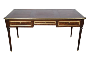 Louis XVI Style Flat Mahogany Desk, Early 19th Century