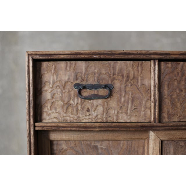 Japanese Antique Nt Tansu 1920s-1940s / Natural Color / Cabinet For Sale - Image 10 of 10