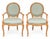 1970s 1970s French Napoleonic Style Carved Maple Rope Bergere Chairs - Pair For Sale - Image 5 of 7