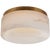 Otto Small Flush Mount in Antique-Burnished Brass with Alabaster Designer: Kelly Wearstler Canopy: 7.5" Round Mounting:...