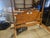 Store Item: Ethan Allen Four Post Maple Canopy Bed Nutmeg Finish Description: Four Post Frame with Urn Finials, Shaped...