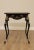 Italian Vintage Italian Florentine Style Black & Gilt Side Table For Sale - Image 3 of 13