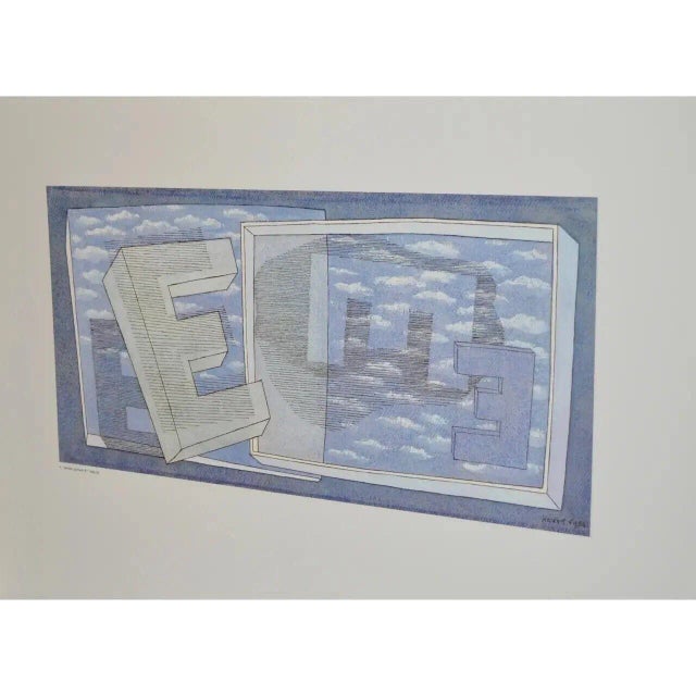 1960s Herbert Bayer "Tender Picture E" Offset Lithograph C.1965 For Sale - Image 5 of 11