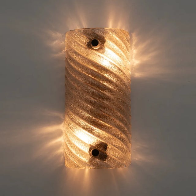 Mid-Century Modern Mid-Century Modern Murano Glass Sconces, 1970s, Set of 2 For Sale - Image 3 of 10