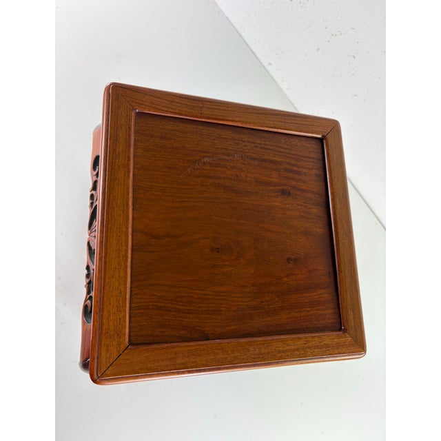 Hand Carved Chinese Export, Mahogany Pedestal Table For Sale In Philadelphia - Image 6 of 9