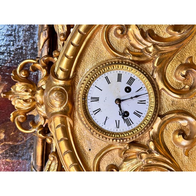 Antique Louis XV Mantel Clock, 1779 For Sale - Image 4 of 9