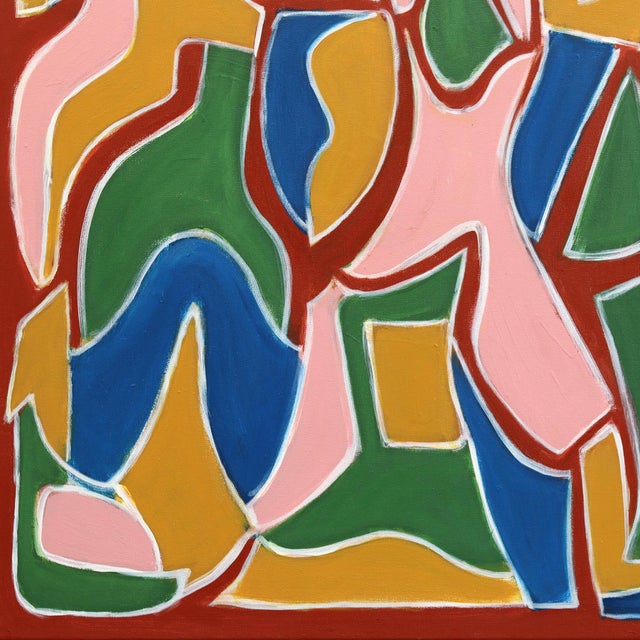 The Wellspring II - Large Contemporary Abstract Colorful Geometric Painting Original Artwork by Harrison Gilman For Sale - Image 4 of 9