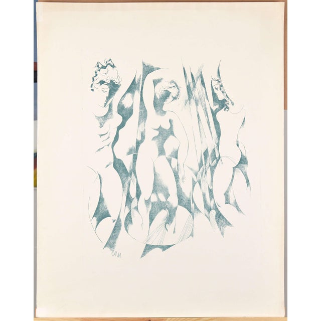 Malda Muizniece, Ladies, 1980s, Lithograph For Sale - Image 8 of 8