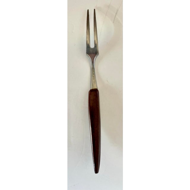 Mid-Century Danish Modern Stainless Steel Appetizer Forks – Set of 13 For Sale In Los Angeles - Image 6 of 7