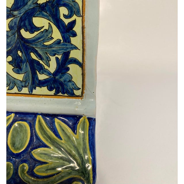 Antique Quimper Porquier Beau French Faience Mantel Clock Bretons & Odet River For Sale - Image 12 of 18