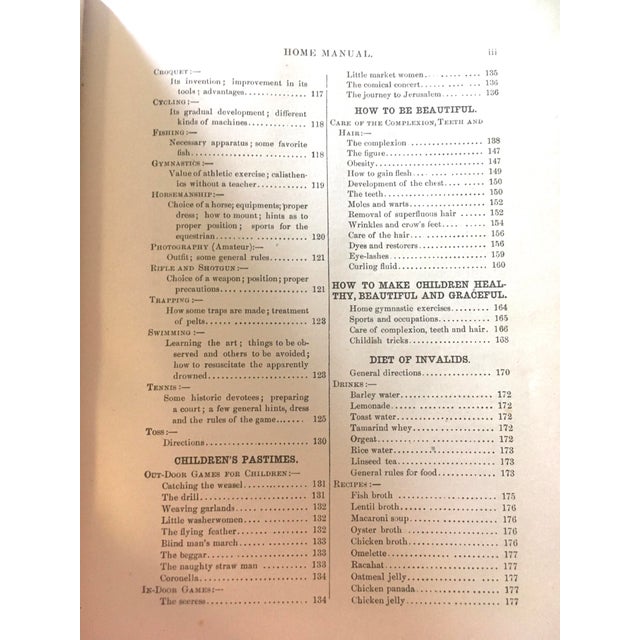 Late 19th Century Victorian Book " the Home Manual - Illustrated" For Sale In Miami - Image 6 of 12