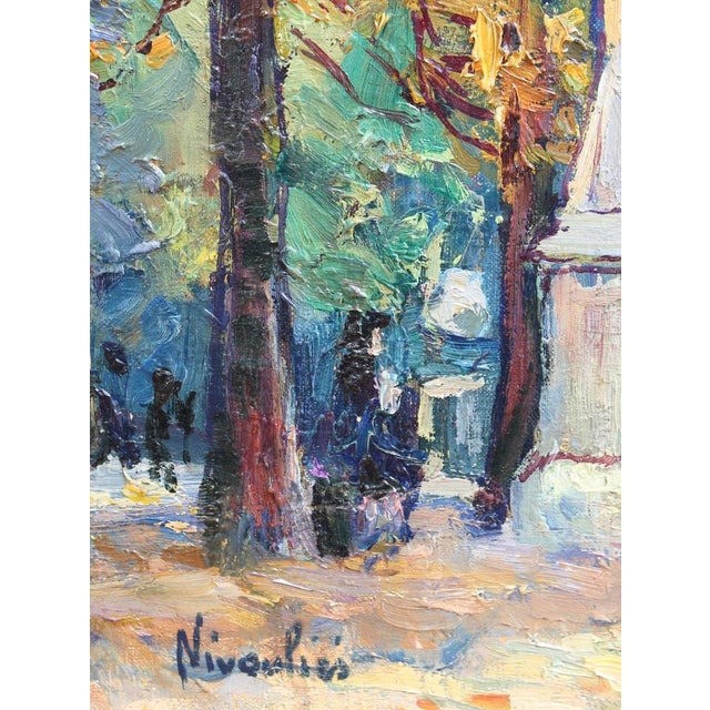 Marie de Nivouliès de Pierrefort, Le Jardin du Luxembourg, 1910, Oil on Canvas For Sale - Image 16 of 18