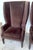 Pair Custom Mogul Los Angeles Espresso-Brown Velvet High-Back Wing Chairs For Sale - Image 9 of 16