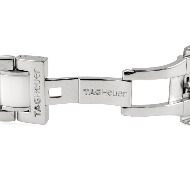 Metal Ladies Tag Heuer Formula 1 37mm Wah1211 White Ceramic Steel Quartz Watch For Sale - Image 7 of 10