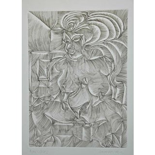 Fritz Baumgartner, Woman Edition of 30, 1970s, Etching For Sale