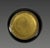Jean DUNAND (1877-1942). Circular bowl with a slightly flared neck in gilt bronze, known as "oreum," and deep black...