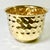 Brass Mid-Century Boho Chic Hollywood Regency Arts & Crafts Medium Textured Round Brass Planter For Sale - Image 8 of 10