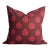 Harper Pillow Cover in Maroon For Sale