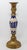 Vintage Delft Blue and White Ceramic and Brass Candlestick 1950 For Sale - Image 10 of 10