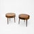 Italian Round Side Tables with Radial Drawers, 1950s, Set of 2 For Sale - Image 17 of 17
