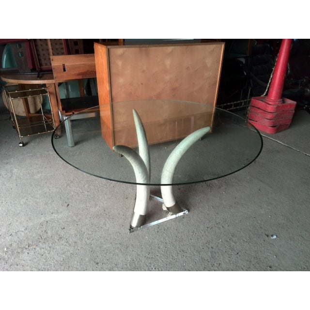 Faux Tusks Dining Table, 1950s For Sale - Image 10 of 11