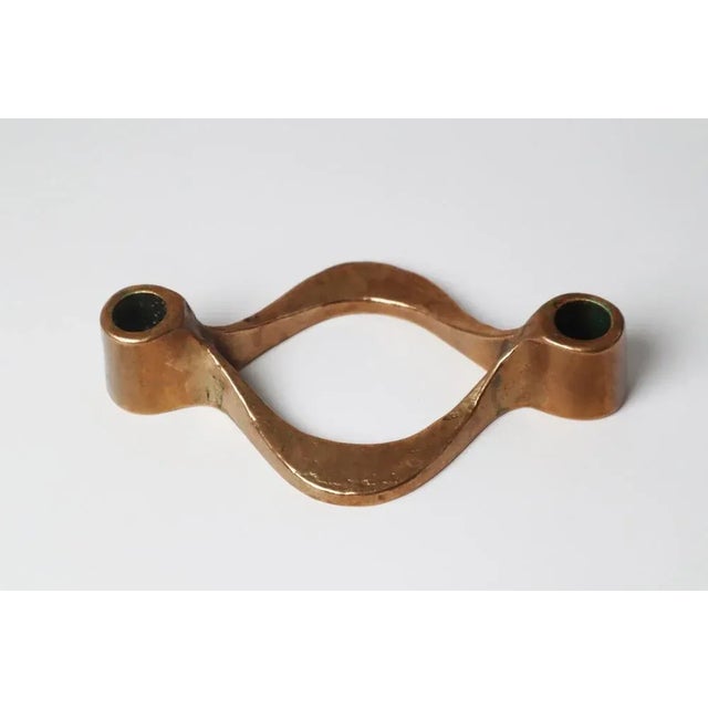 Metal Brutalist Candlestick by Michael Harjes, 1970s For Sale - Image 7 of 7