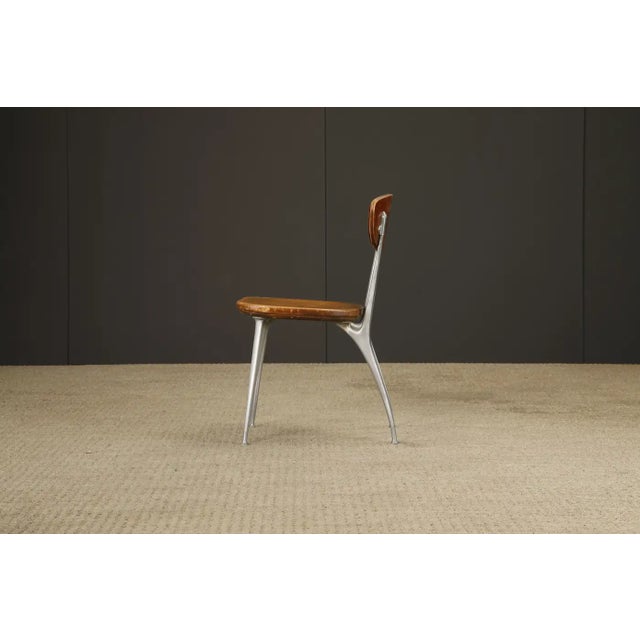 Set of Six Shelby Williams 'Gazelle' Sculptural Aluminum Side Chairs, 1960s For Sale - Image 13 of 18