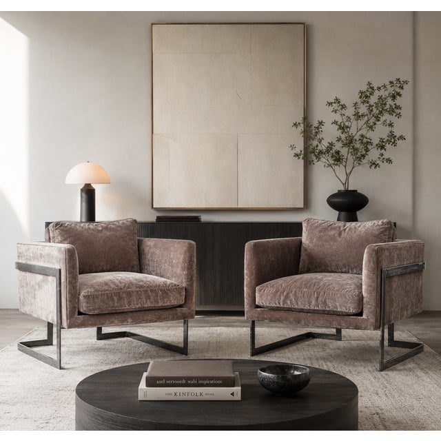 Mid-Century Modern Late 20th Century Pair of Thayer Coggin Lounge Chairs by Milo Baughman – Later Production For Sale - Image 3 of 18