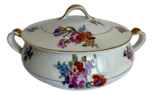 1960's Haviland Limoges Porcelain Lidded Serving Dish Made in France