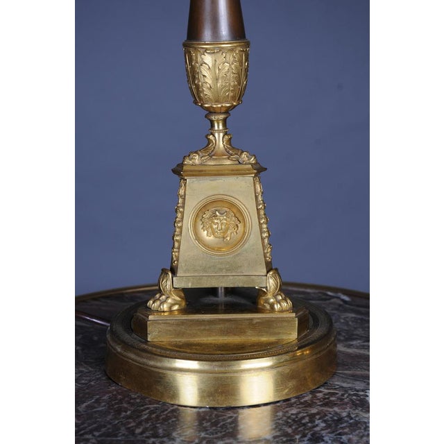 Empire Bronze Table Lamps, 1805, Set of 2 For Sale - Image 9 of 18