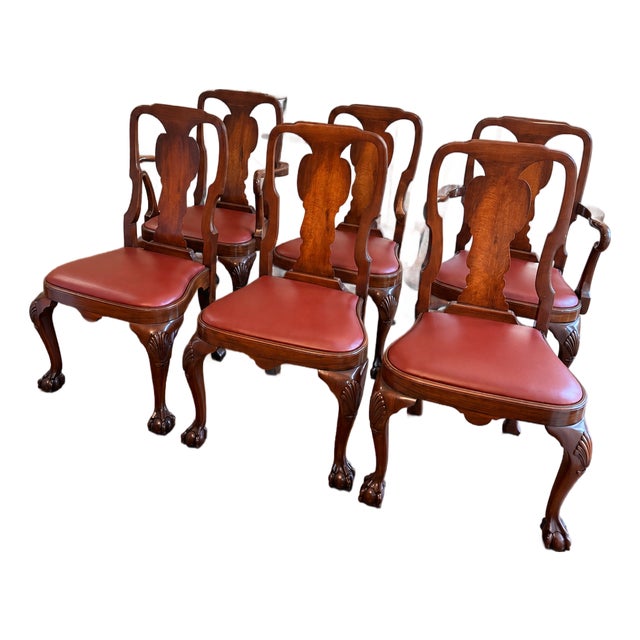 Set of 6 English Dining Chairs For Sale