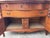 Antique Tiger Oak Buffet / Sideboard, Featuring Barley Twist Columns and Serpentine Front For Sale - Image 9 of 10