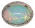 9.4 Carat Statement Opal Ring With Natural Diamond Halo in 14k Gold | Ov 20x15mm, Size 6.75 For Sale