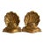 Vintage Gold Leaf Shell Bookends Mermaid Neoclassical Borghese Gilt Italian Style For Sale
