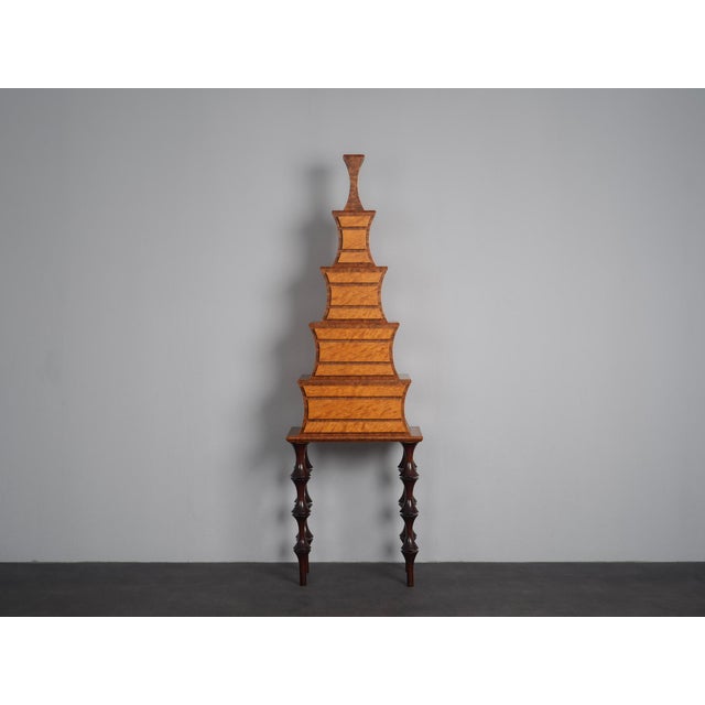 An extraordinary and exceptionally crafted sculptural chest of drawers by Dutch furniture designer and master craftsman...