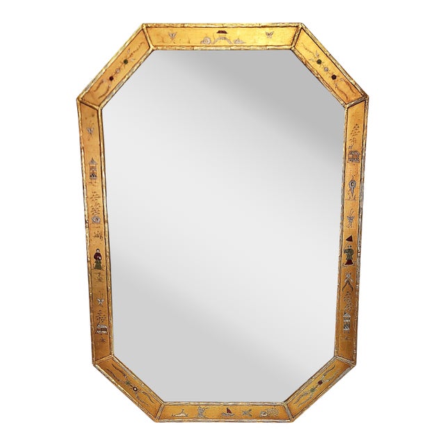 Vintage Chinois Gilt Mirror From Lord and Taylor For Sale