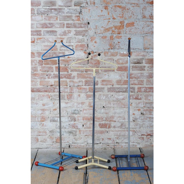 1920s Vintage Bauhaus Coat Rack in Chrome-Plated and Lacquered Steel, Czech, 1920s For Sale - Image 5 of 11