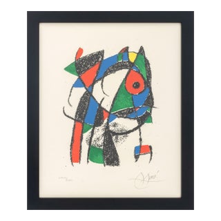 Joan Miro "Lithograph I" Lithograph, 1975 For Sale
