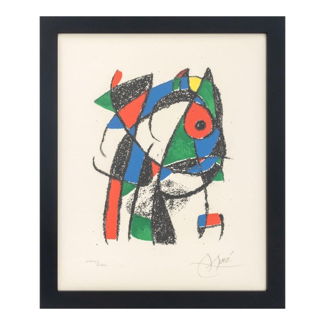 Joan Miro "Lithograph I" Lithograph, 1975 For Sale