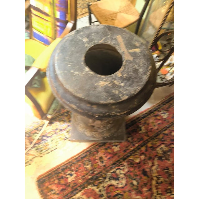 Mid-Century Modern French Cast Iron Pedestal Bases, 1920s-1940s, Set of 2 For Sale - Image 3 of 11