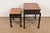 Wood Maitland Smith Trompe l'Oeil Leather Book Nesting Tables, Set of Two For Sale - Image 7 of 12