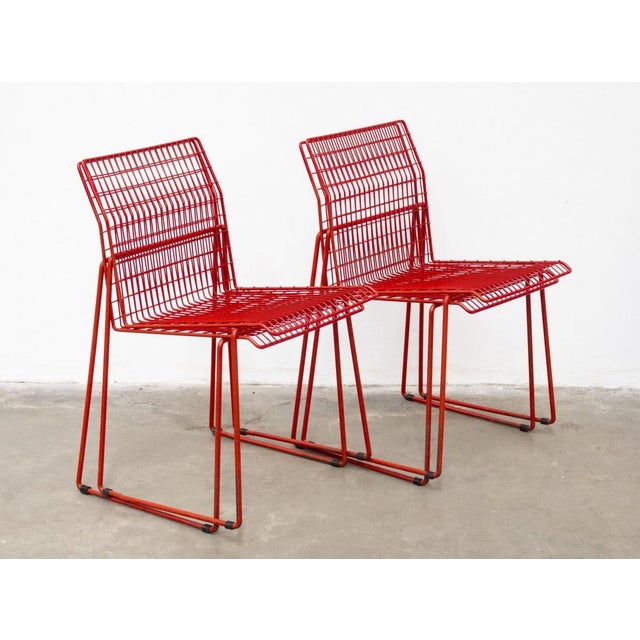 Casamania Iron Chairs by Frezza, 1980s, Set of 4 For Sale - Image 12 of 13