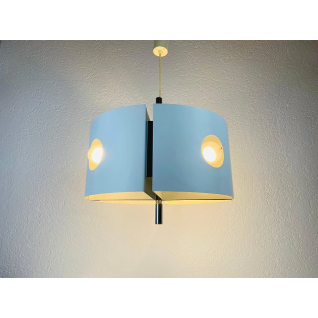 Kaiser Leuchten 1970s White Pendant Lamp by Klaus Hempel for Kaiser Leuchten For Sale - Image 4 of 12