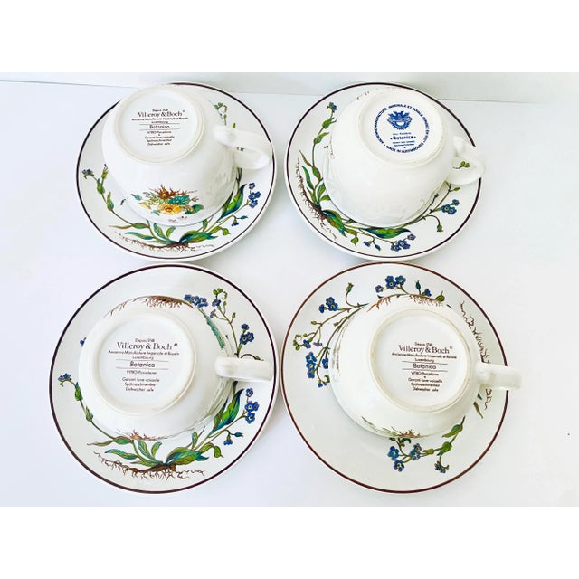 Vintage Villeroy & Boch Botanica Porcelain Tea Set- 8 Pieces For Sale - Image 9 of 10