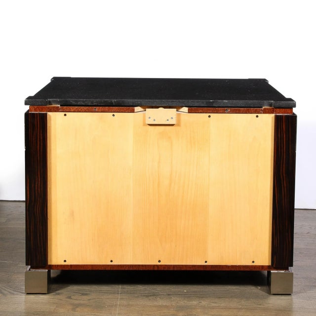 Mid-Century Marble, Macassar & Walnut End Tables / Nightstands by Lorin Marsh For Sale - Image 12 of 12