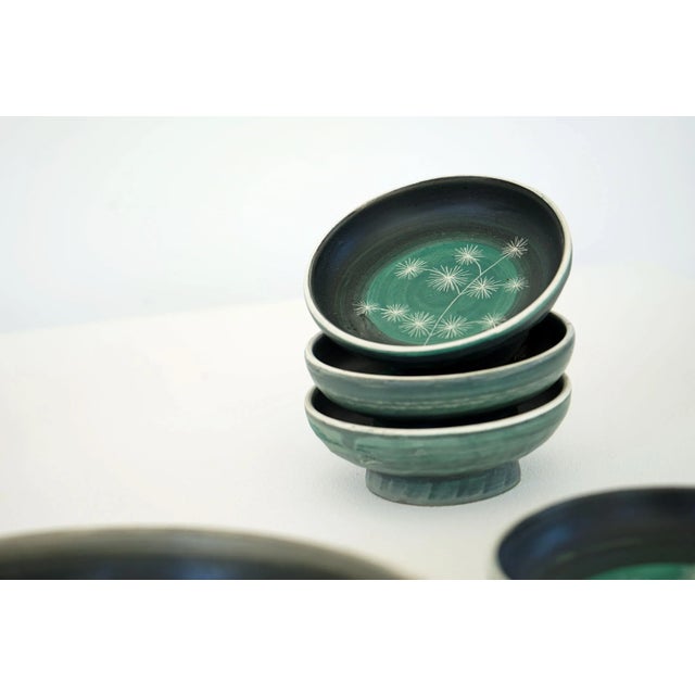 Ceramic Bowl set from Tapis Vert, 1950s, Set of 9 For Sale - Image 10 of 15