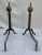 Traditional Vintage 1960s Wrought Iron and Brass Andirons- a Pair For Sale - Image 3 of 10