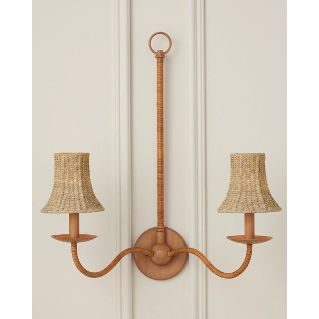 Beige Currey & Company Bell Natural Chandelier Shade For Sale - Image 8 of 8